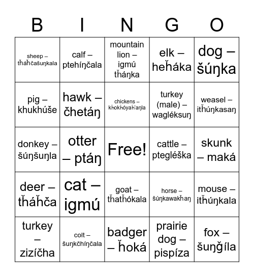 Wagmú - Bingo Card