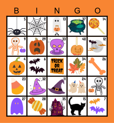 Sysdig's Halloween Fun!! Bingo Card