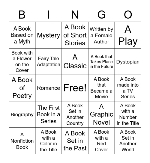 Teentober Bingo Card