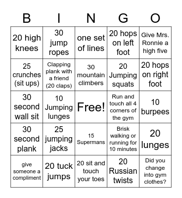 Awesome Mecca kids Bingo Card