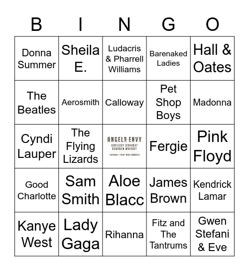 v35 Money Songs Bingo Card