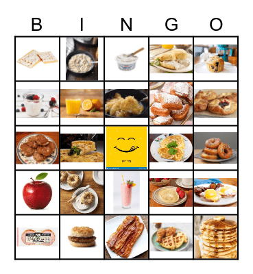 What did you have for breakfast??? Remember to CONTACT the BINGO BASE AS SOON AS YOU BINGO either HORIZONTALLY, VERTICALLY OR DIAGONALLY. GOOD LUCK!!!!! Bingo Card