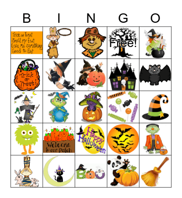 Halloween Bingo Card