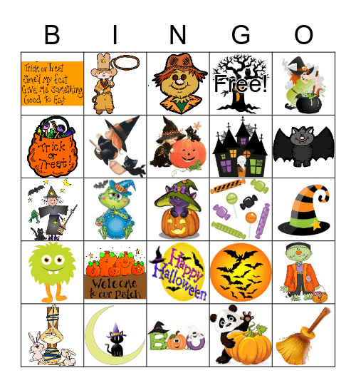 Halloween Bingo Card