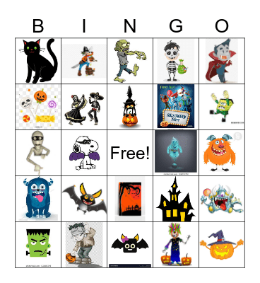 Halloween Bingo Card