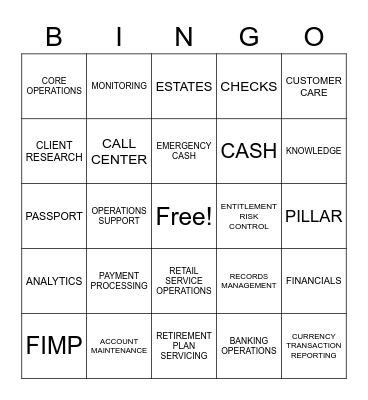 Knowledge Bazaar BINGO Card