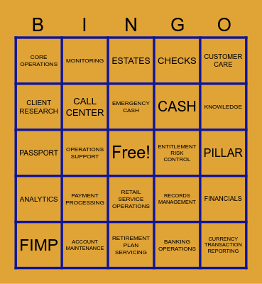 Knowledge Bazaar Bingo Card