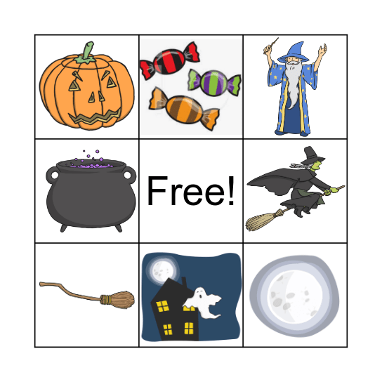 Halloween Bingo Card