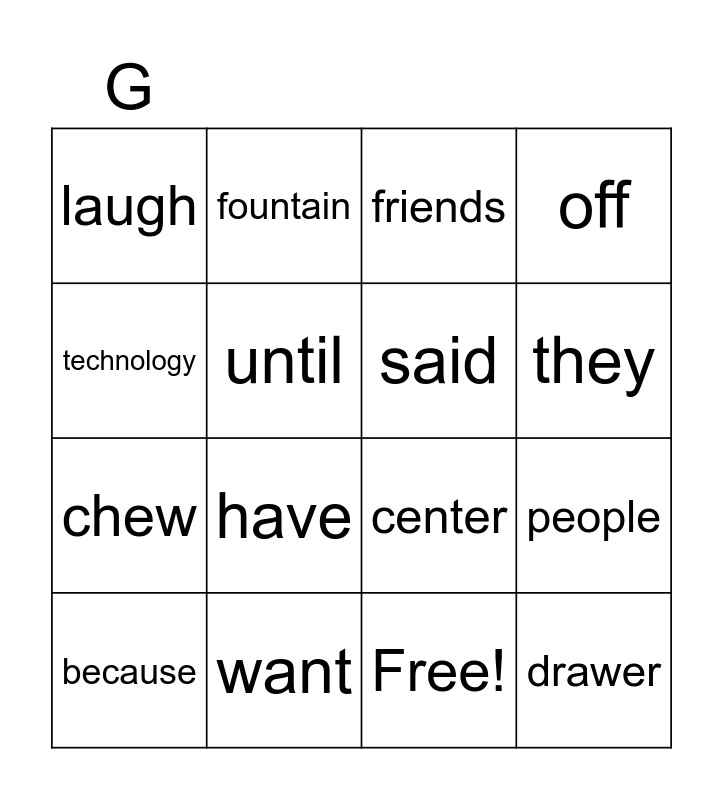 October 22 2021 Bingo Card October 22 2021 Bingo Card