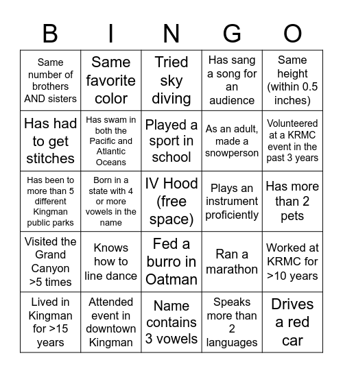 2021 Pharmacy Week Bingo! Bingo Card