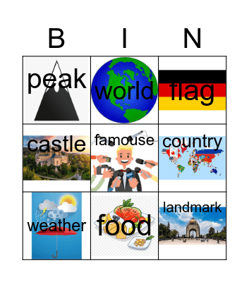 Germany Bingo Card