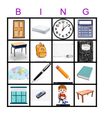 En la Clase Bingo Card