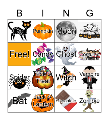 Halloween Bingo Card