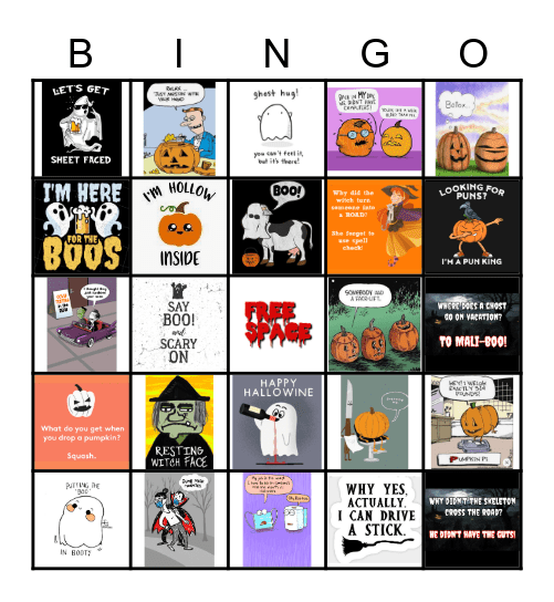 HALLOWEEK BINGO Card