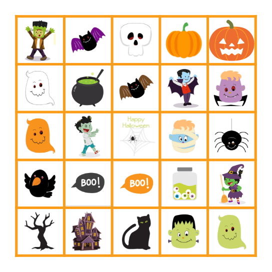 Halloween Bingo! Bingo Card
