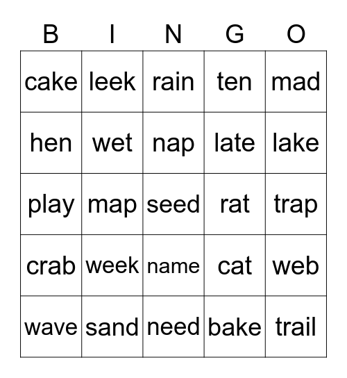 Seedbed1 A2 L6 Bingo Card