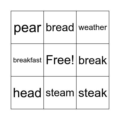 3 sounds of EA Bingo Card