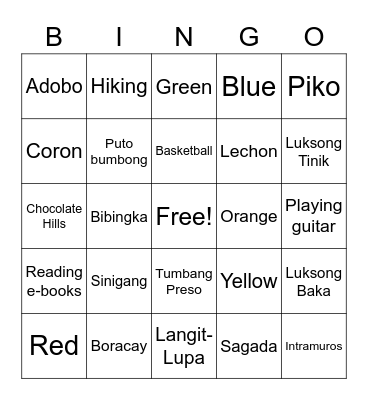 Game time Thursday Bingo Card
