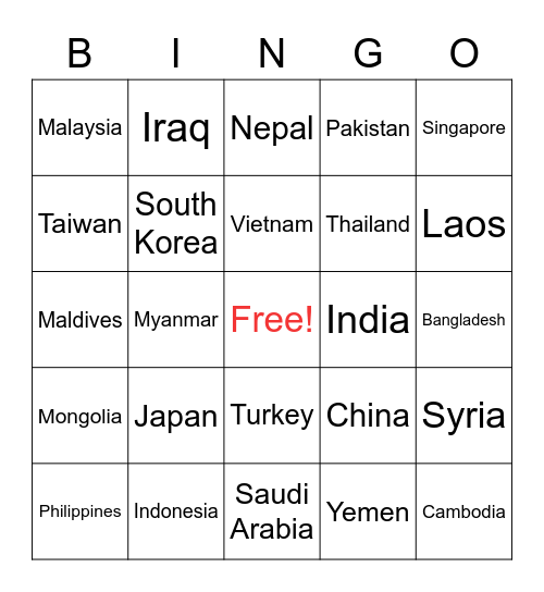 ASA Bingo Card