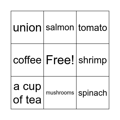 Unit 2 lesson 2 Bingo Card