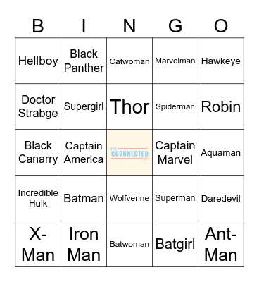 COONECT Bingo Card