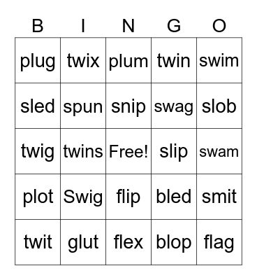 CCVC Mix Bingo Card