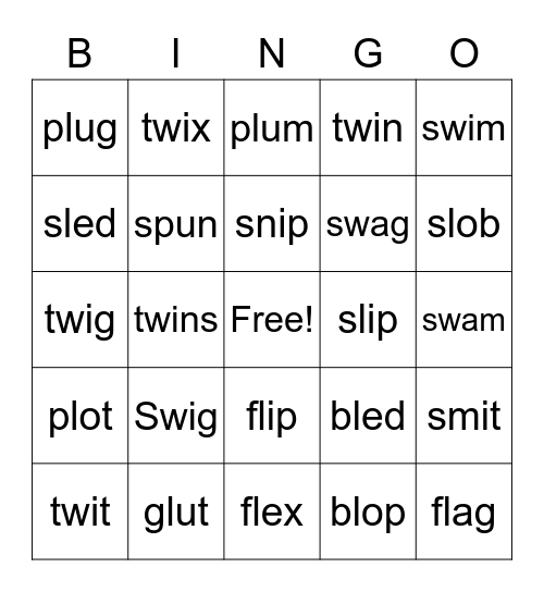CCVC Mix Bingo Card