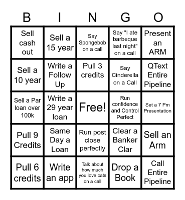 Bingo! Bingo Card