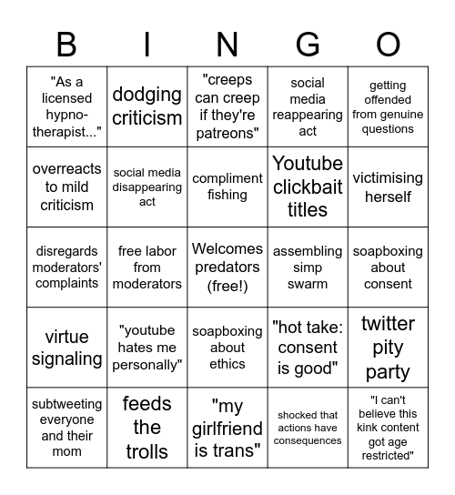 TSS Bingo Card