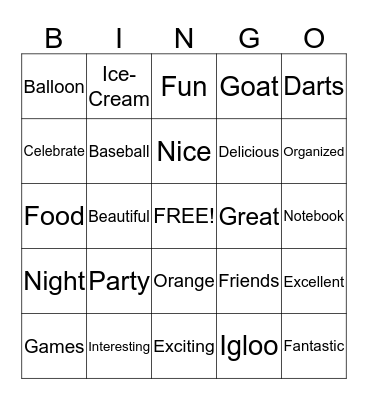 Market Day Bingo! Bingo Card