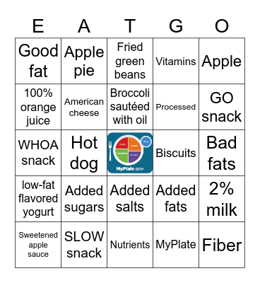 GO-SLOW-WHOA Bingo Card