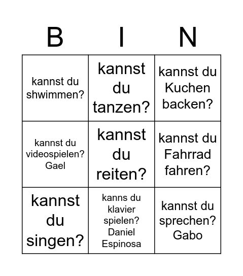 Bingo SMM Bingo Card