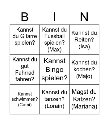 Roberto Ruiz Bingo Card