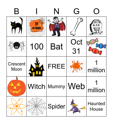 ASL Halloween Bingo! Bingo Card