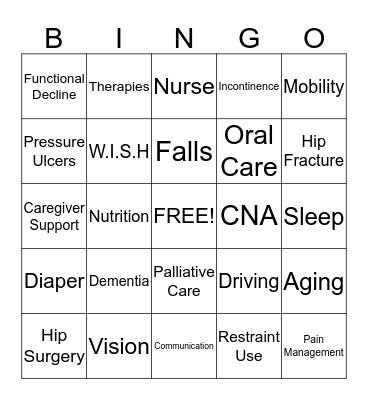 NICHE BINGO! Bingo Card