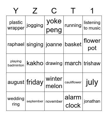 LET'S HAVE FUN GAISSSS!!!!! ☺️ Bingo Card