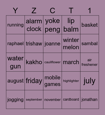 LET'S HAVE FUN GAISSSSS!!!!! Bingo Card