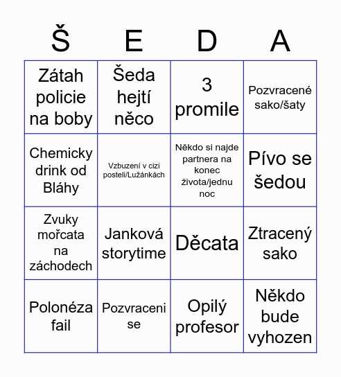 Prodloužená BINGO Card