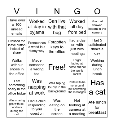 True office bingo 1 Bingo Card