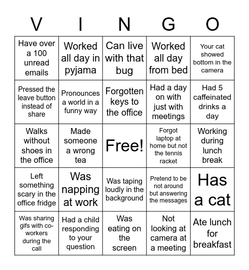 True office bingo 1 Bingo Card