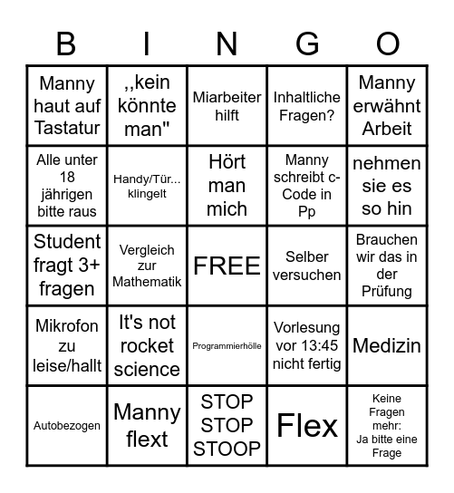Bingo Card