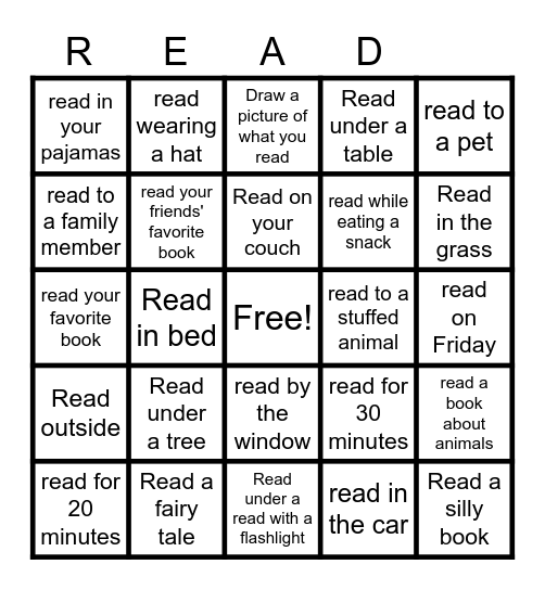 Mellichamp's Book Bingo Challenge Bingo Card