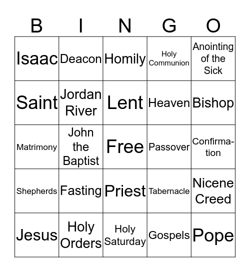 7th & 8th Grade End of Year Bingo Card