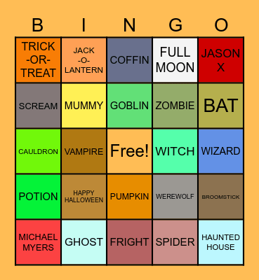 BINGOWEEN! Bingo Card