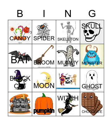 HAPPY HALLOWEEN! Bingo Card