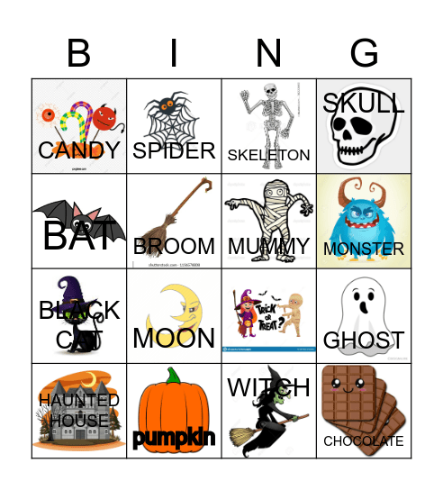 HAPPY HALLOWEEN! Bingo Card