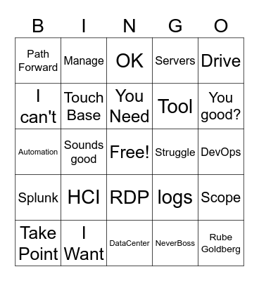 DU Bingo Card