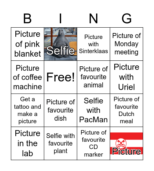 Present Picture Bingo Card