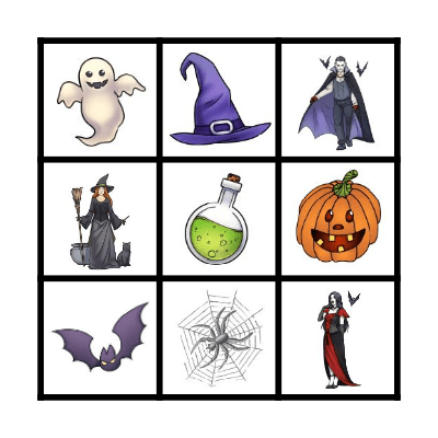 Happy Halloween Bingo Card