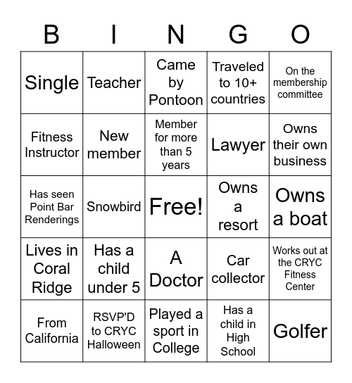 Nauti Bingo Card